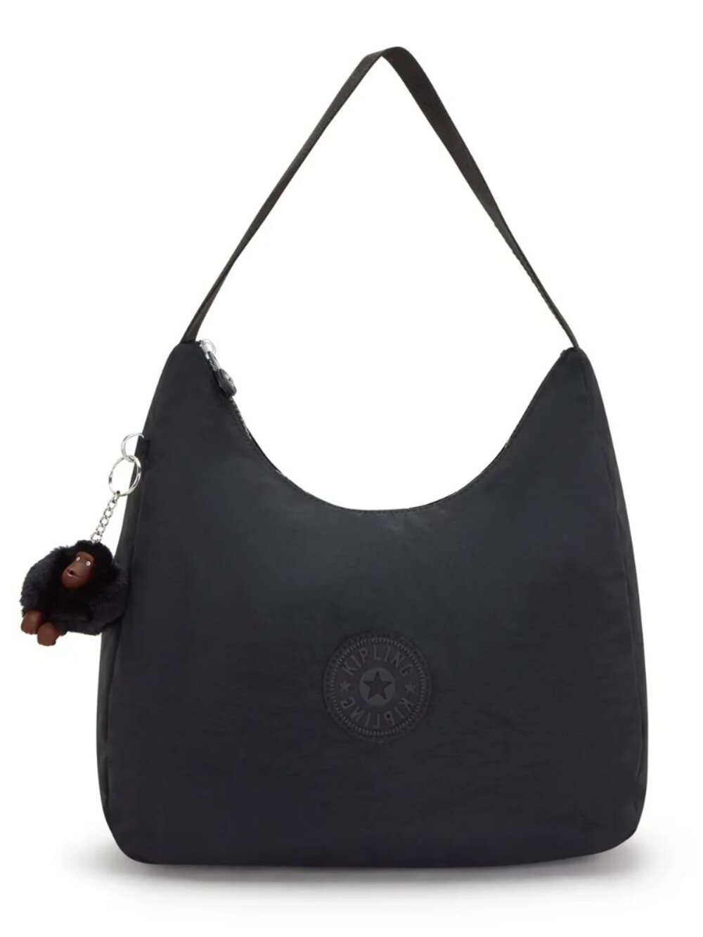 NWT 🐒Kipling Isidora Black Shoulder Hobo Bag